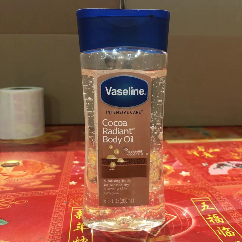 Vaseline Cocoa Radiant Body Oil (200ml) | Intensive Care Oil for Healthy Glowing Skin