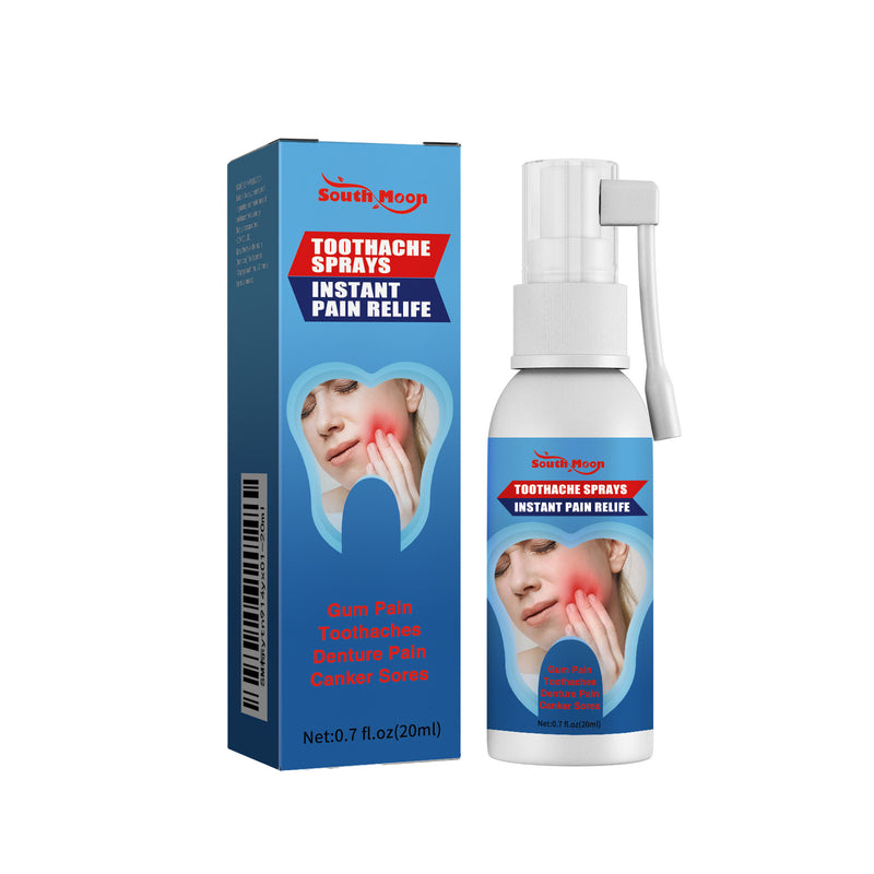 SOUTH MOON Toothache Sprays (20ml) | Medicated Spray for Gum Pain, Toothaches, Denture Pain, and Canker Sores