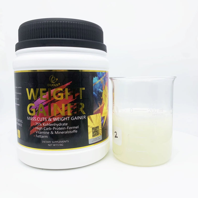 DUOZI Weight Gainer Powder with Whey Protein, Soybean, and Creatine (518g size, 21g protein, 5g glutamine)