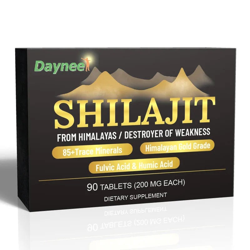 Himalayan Shilajit Tablet with Fulvic and Humic Acid (90 tablets, 200mg, 85+ Trace Minerals)