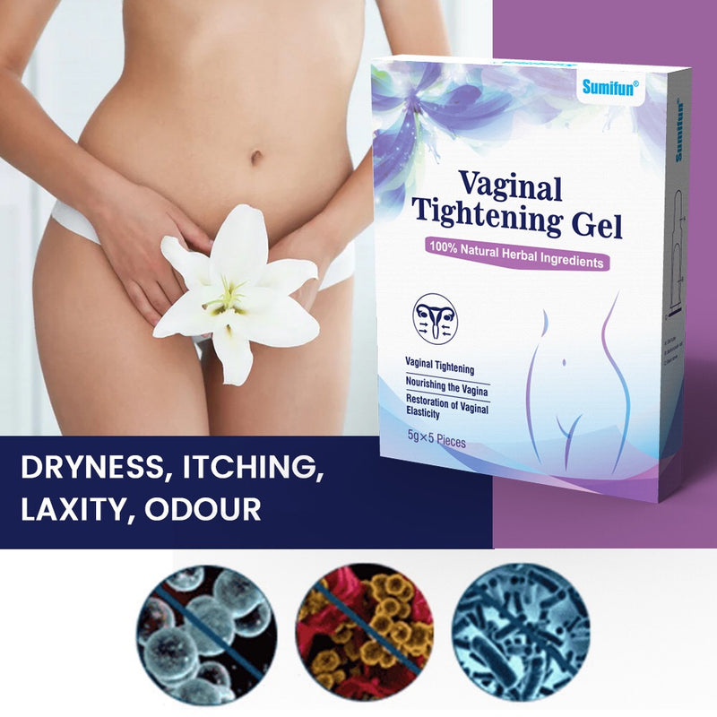 Vaginal Tightening Gel Pack (5 pieces) | Medicated Gel for Vaginal Elasticity, Dryness, Itching, Laxity and Odour