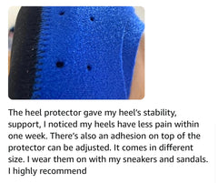 Welnove Heel Pads for Achilles Tendonitis, Heel Spurs, Plantar Fasciitis, Heel Bursitis, Heel Pain, and Cracked Heels (2 pieces)