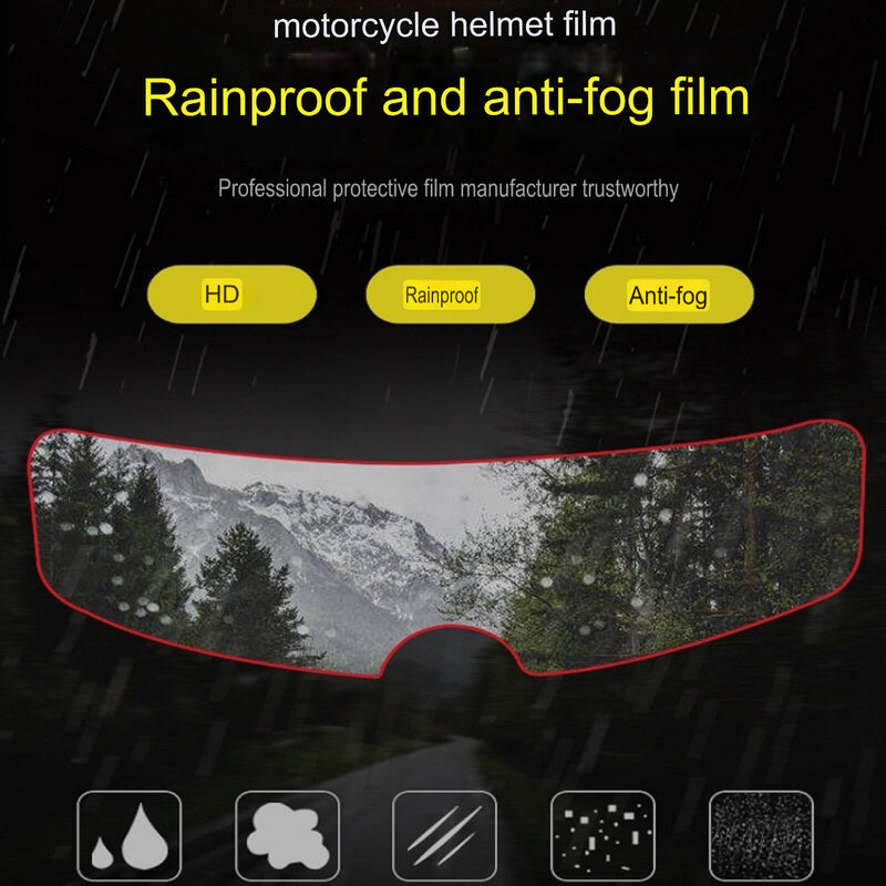 Anti-Fogging and Anti-Raining Films for Helmet