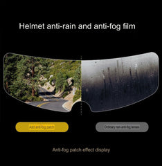 Anti-Fogging and Anti-Raining Films for Helmet