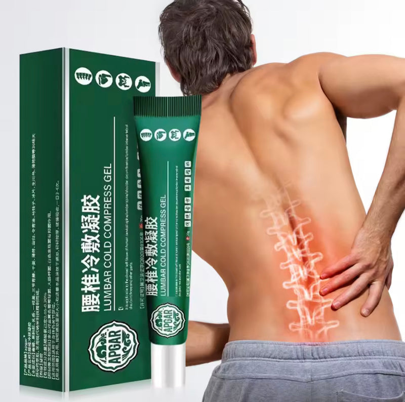 Lumbar Cold Compress Gel (20 grams) | Topical Gel for Lumbar Strain, Soreness, Numbness and Pain