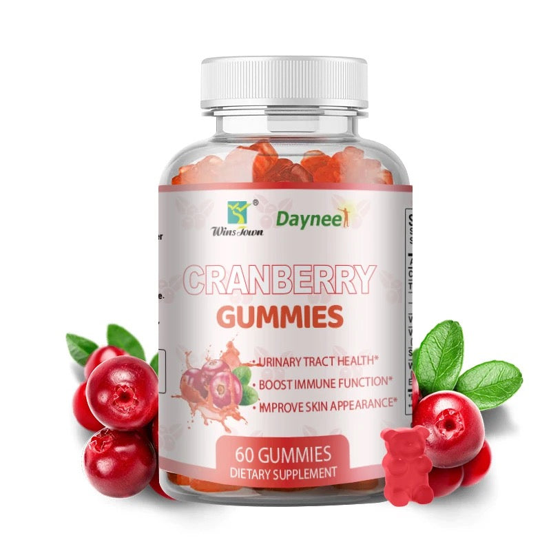 Cranberry Gummies | Dietary Supplement for Urinary Tract, Detox, Immunity, and Skin Health