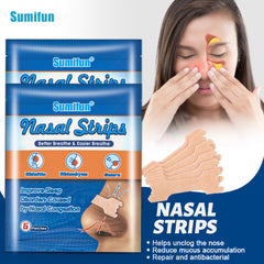 Nasal Strips (6 patches) | Nasal Strips for Snoring, Better Sleep, Nasal Congestion, Rhinitis, and Runny Nose