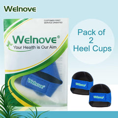 Welnove Heel Pads for Achilles Tendonitis, Heel Spurs, Plantar Fasciitis, Heel Bursitis, Heel Pain, and Cracked Heels (2 pieces)