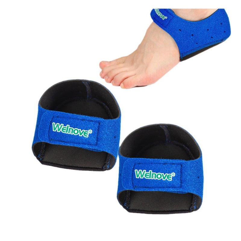 Welnove Heel Pads for Achilles Tendonitis, Heel Spurs, Plantar Fasciitis, Heel Bursitis, Heel Pain, and Cracked Heels (2 pieces)