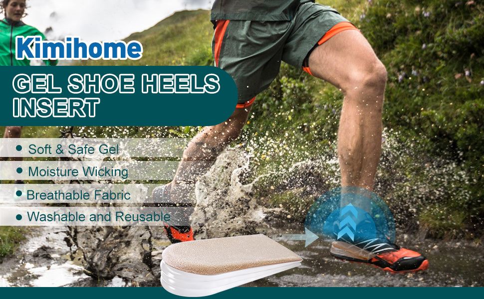 4-Layer Adjustable Orthopedic Heel Lift Inserts (1 pair) Heel
