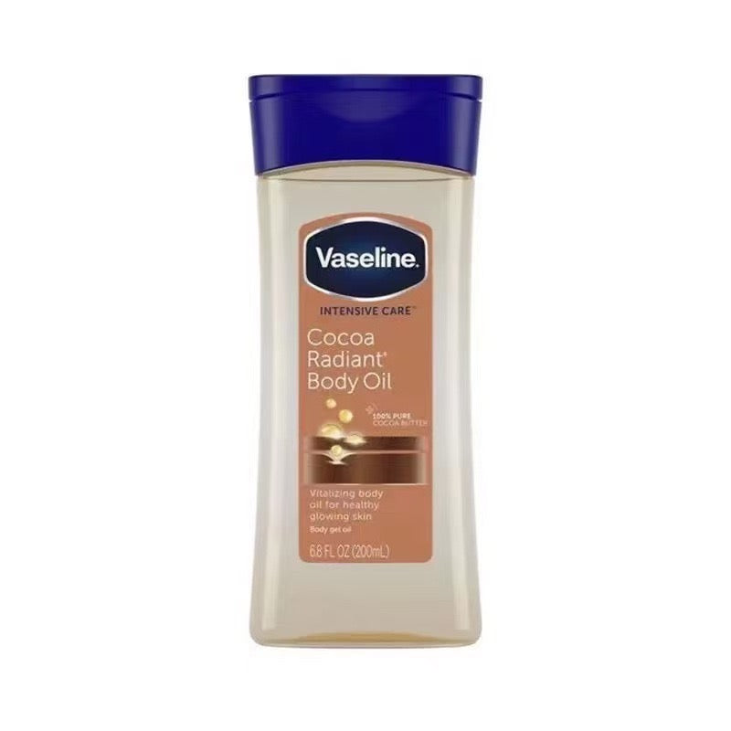 Vaseline Cocoa Radiant Body Oil (200ml) | Intensive Care Oil for Healthy Glowing Skin