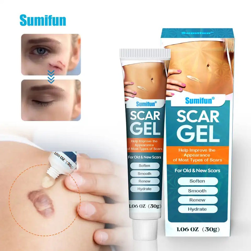 Scar Removal Gel with Silicone (30g) | Topical Gel for Old and New Scars