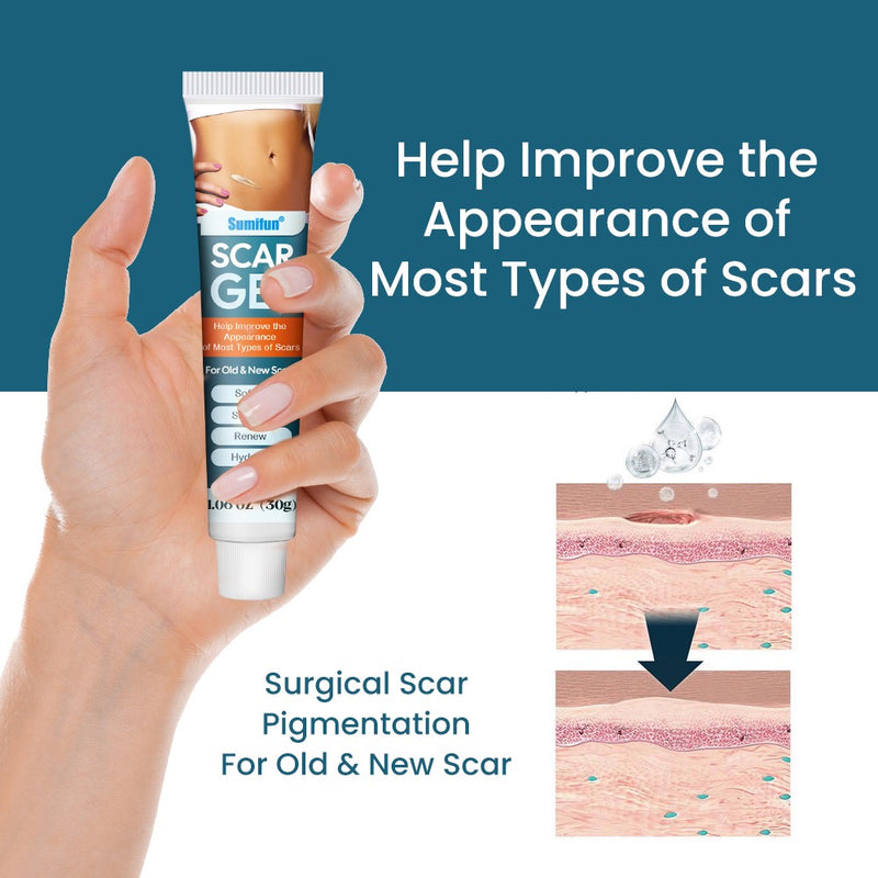 Scar Removal Gel with Silicone (30g) | Topical Gel for Old and New Scars