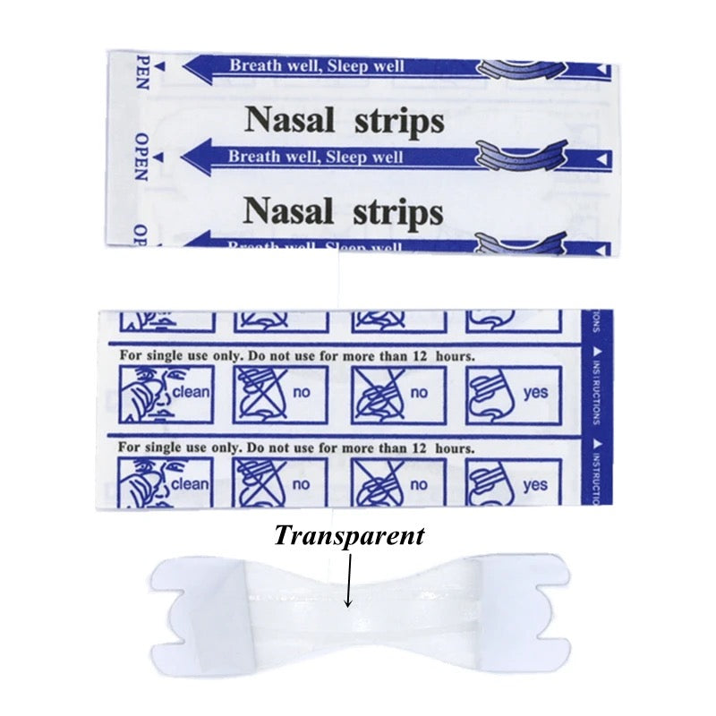 Transparent Nasal Strips | Anti-Snoring, Better Breath, and Sound Sleep Stickers