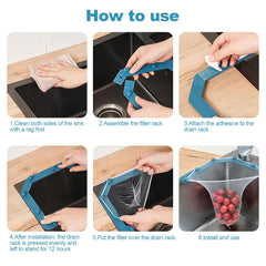 Disposable Kitchen Sink Filter (with 50 Draining Nets) | Kitchen Sink Draining Rack