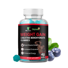 Weight Gain Creatine Monohydrate Gummies (35 gummies) | Dietary Supplement for Muscle, Energy, and Endurance