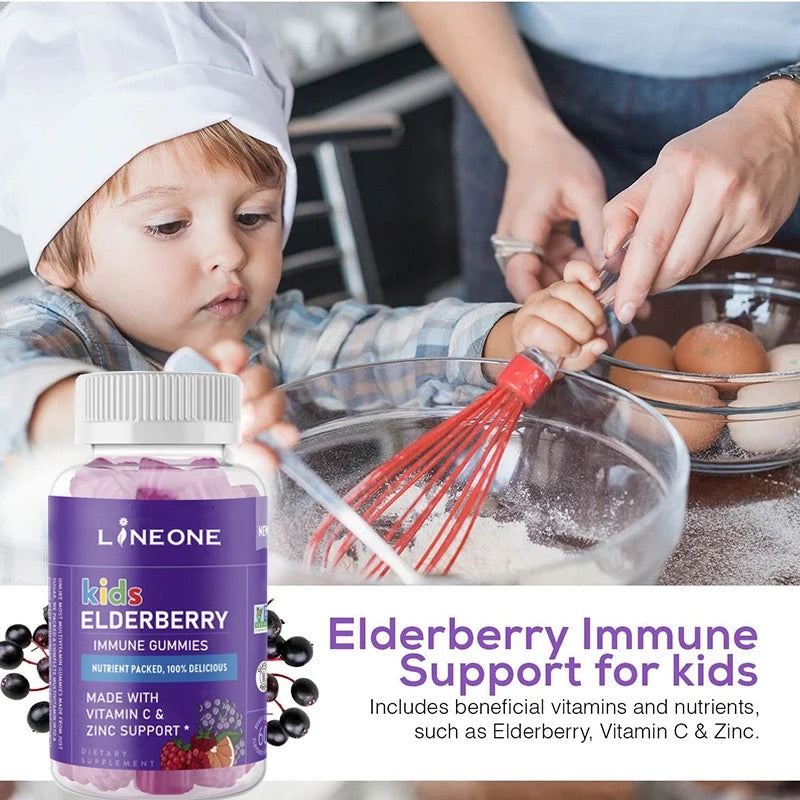 Kids Elderberry Gummies with Vitamin C and Zinc