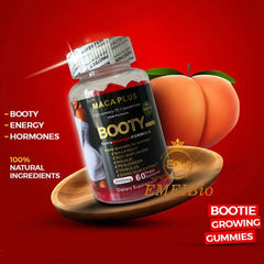 Booty Curve Maca Plus Gummies (3000mg) | Dietary Supplement for Hips and Butt Enhancement