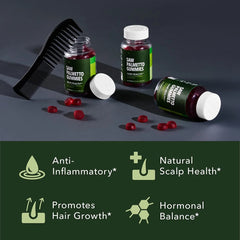 Saw Palmetto Gummies | Dietary Supplement for Prostate Health, Hair Growth, Hormonal Balance, and Scalp Health