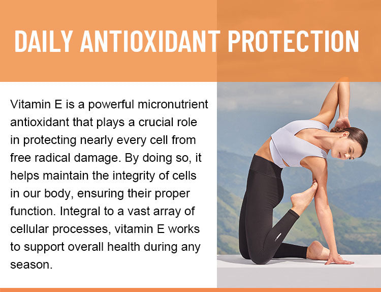 Vitamin E Gummies | Dietary Supplement for Eye Health, Skin Care, Hair Care, Anti-aging, and Immunity