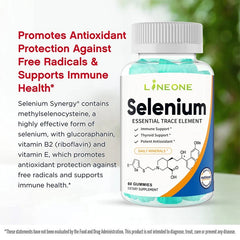 Selenium Gummies | Dietary Supplement for Thyroid, Fertility, Cognitive Function, and Immunity