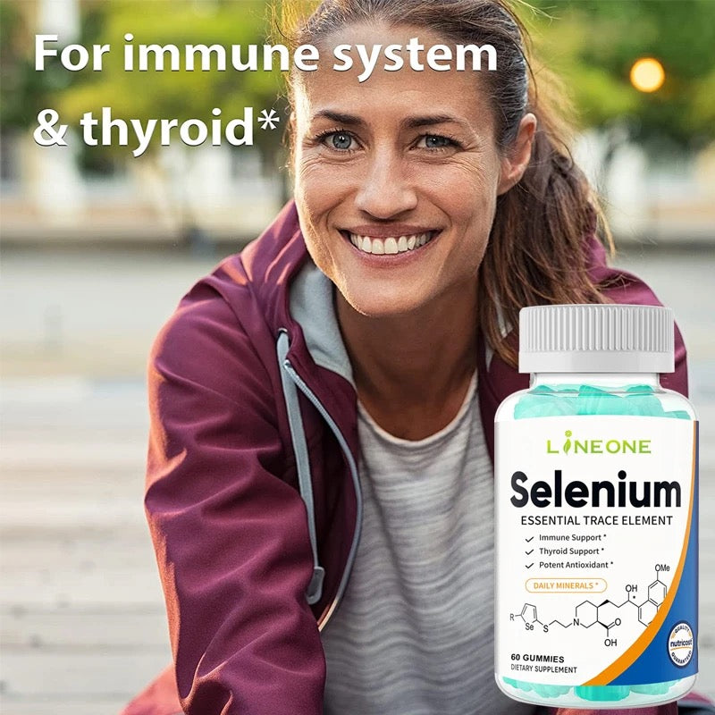 Selenium Gummies | Dietary Supplement for Thyroid, Fertility, Cognitive Function, and Immunity