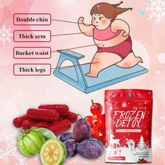 Frozen Detox and Fiberry Capsules with Psyllium Husk and Indian Gooseberry | Dietary Supplement for Tummy Detox, Flat Tummy, and Digestive Health