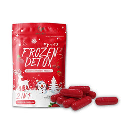 Frozen Detox and Fiberry Capsules with Psyllium Husk and Indian Gooseberry | Dietary Supplement for Tummy Detox, Flat Tummy, and Digestive Health