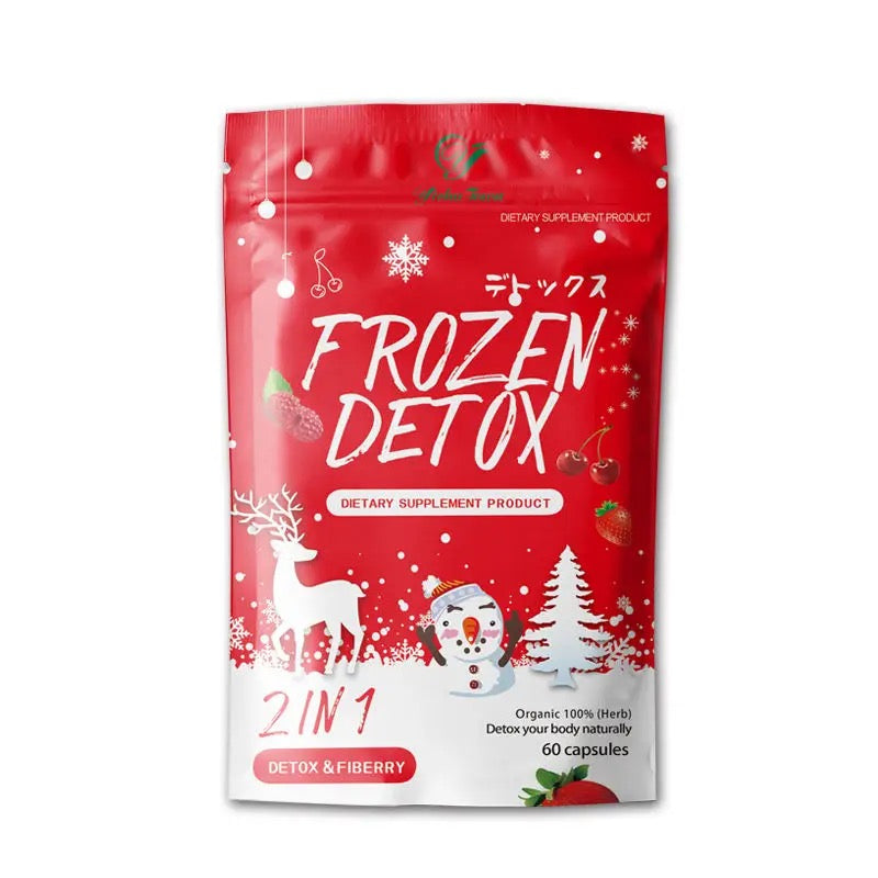 Frozen Detox and Fiberry Capsules with Psyllium Husk and Indian Gooseberry