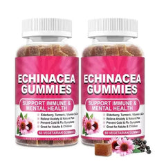 Echinacea Gummies with Elderberry | Dietary Supplement for Cold, Flu, Immunity