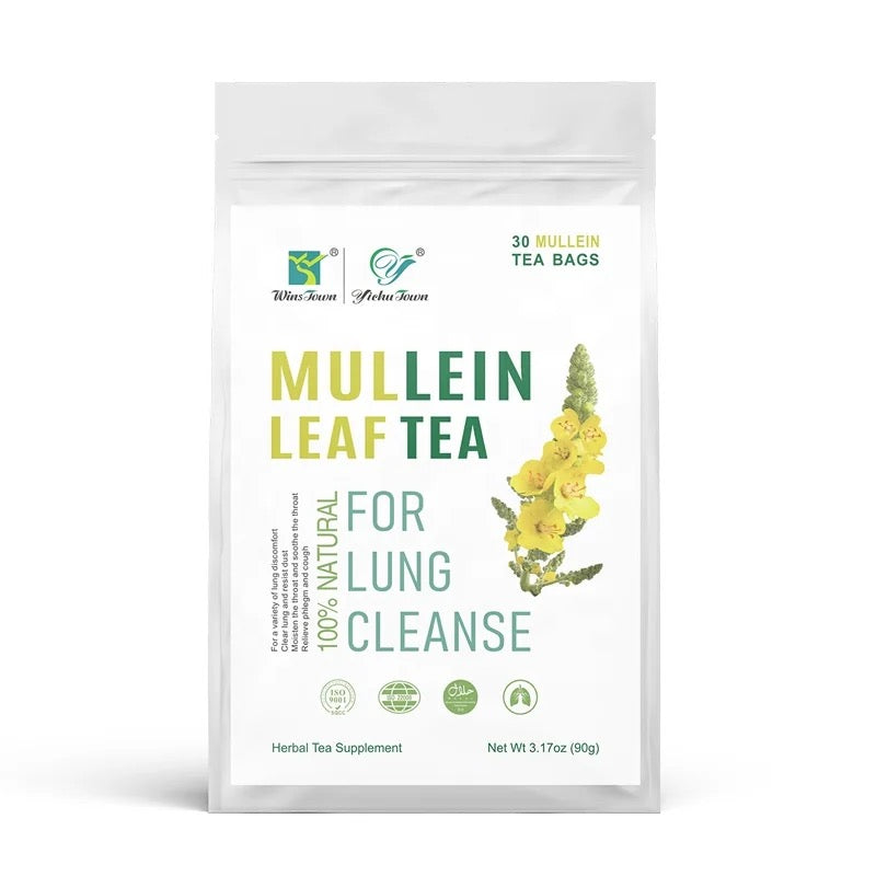 Mullein Leaf Tea | Herbal Tea for Coughs, Bronchitis, Asthma, Sore Throat, and Lungs Cleanse