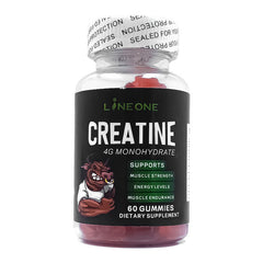 Creatine Monohydrate Gummies (4g) | Dietary Supplement for Muscle Mass, Energy, Muscle Recovery, and Endurance