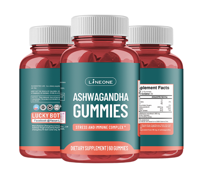 Ashwagandha Gummies with Zinc & Vitamin D2 | Dietary Supplement for Stress, Sleep, Testosterone, and Strength