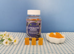 Lutein Eye Gummies with Zeaxanthin | Dietary Supplement for Cataracts, AMD, Night Vision, and Eye Health