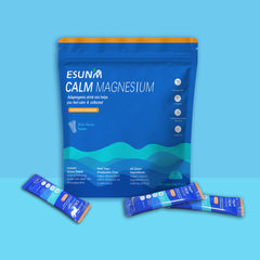 Calm Magnesium Powder with Ashwagandha, L-Theanine, Vitamin D3, and Whey Protein (20 sachets) | Dietary Supplement for Stress, Calm, Sleep, and Relaxation