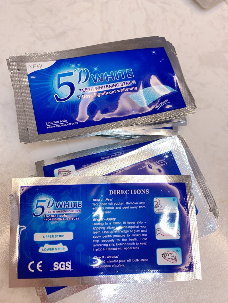 5D Teeth Whitening Strips (14 strips)