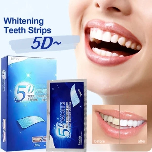 5D Teeth Whitening Strips (14 strips)