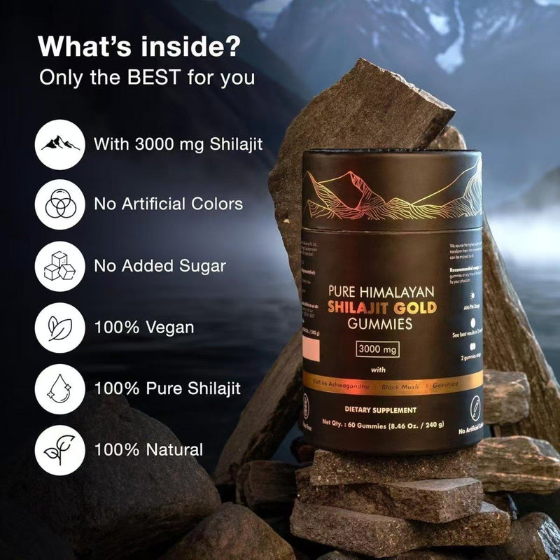 Pure Himalayan Shilajit Gold Gummies (3000mg)