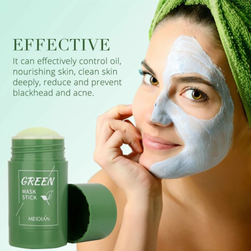 Green Mask Stick | Green Tea Mask for Oily Skin, Acne, and Blackhead