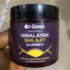 GINAX Himalayan Shilajit Gummies with Manuka Honey (Zero Sugar, 30 gummies)