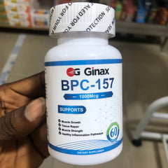 GINAX BPC-157 Capsule (1000mcg) | Dietary Supplement for Muscle Growth, Tissue Repair, Muscle Strength, and Health Inflammation