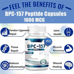 GINAX BPC-157 Capsule (1000mcg) | Dietary Supplement for Muscle Growth, Tissue Repair, Muscle Strength, and Health Inflammation