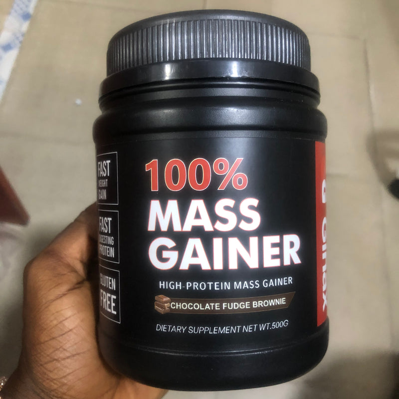 GINAX Mass Gainer Powder (500h size, 18g protein, 15 servings)