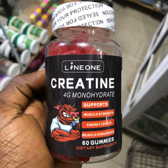 Creatine Monohydrate Gummies (4g) | Dietary Supplement for Muscle Mass, Energy, Muscle Recovery, and Endurance