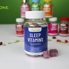 Sleep Vitamins Gummies with L-Theanine, Melatonin, and 5-HTP | Dietary Supplement for Sleep, Anxiety, and Stress