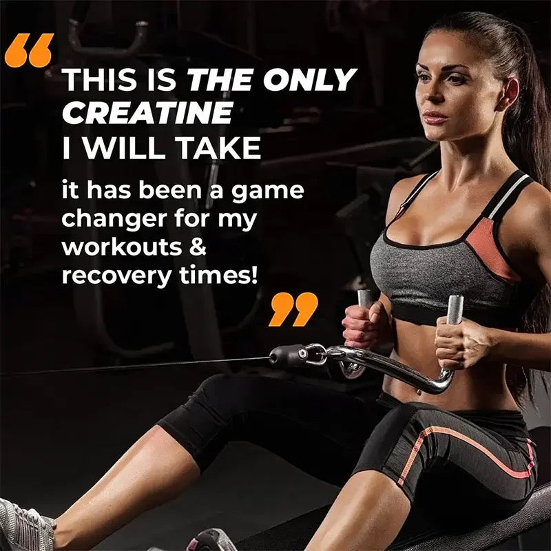 Creatine Monohydrate Powder (500g, 5000mg Creatine, 100 Servings) | Dietary Supplement for Pre and Post-Workout