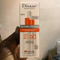 DISAAR Sunscreen Serum (50ml size, SPF 90 PA+++) | For UVA/UVB Protection, Whitening, Moisturizing, and Blocking