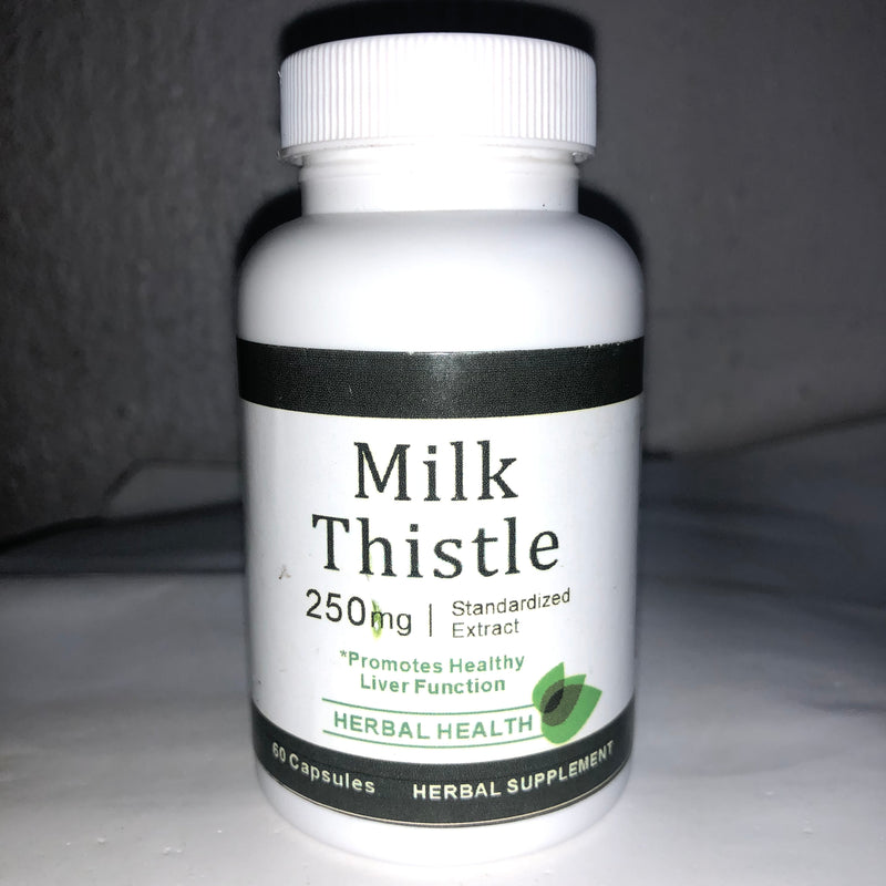 Milk Thistle Capsules (1000mg) | Dietary Supplement for Liver Function, Cholesterol, Blood Sugar, and Chronic Hepatitis