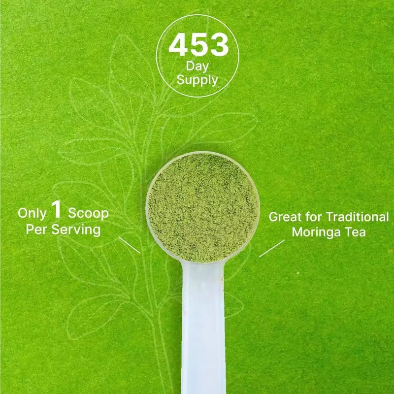 Moringa Leaf Powder (907g) | Dietary Supplement for Blood Sugar, Heart, Immunity, Energy, and Antioxidants