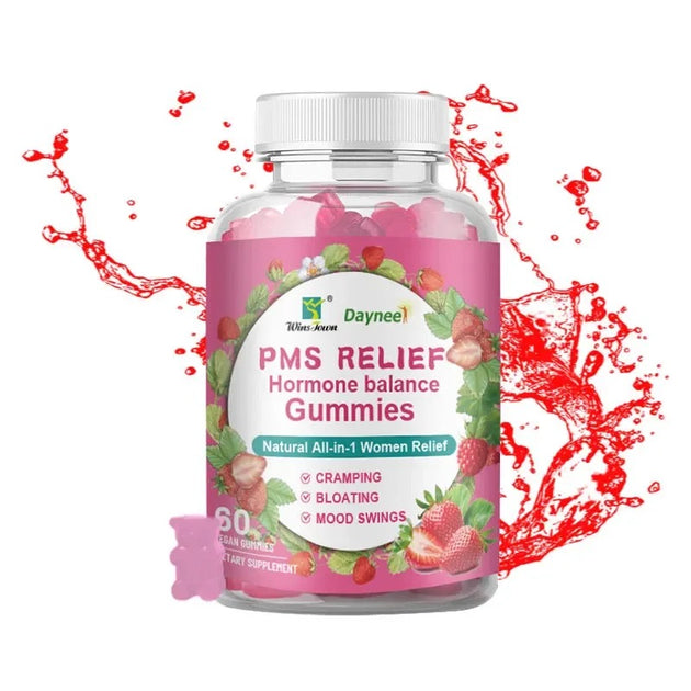 PMS Relief and Hormonal Balance Gummies | Dietary Supplement for Cramp ...